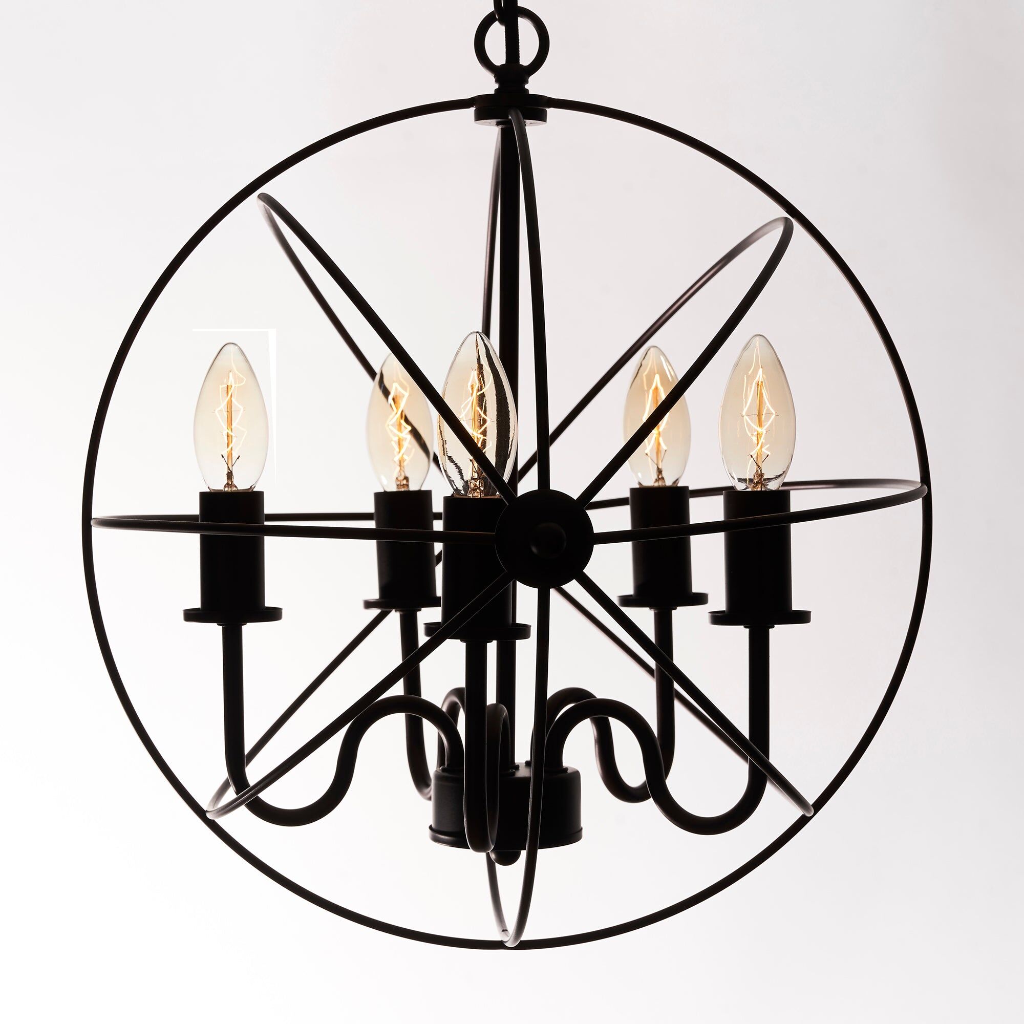Opis Serie 1 - Retro Schreibtisch-oder Hängelampe aus massivem Metall und Holz