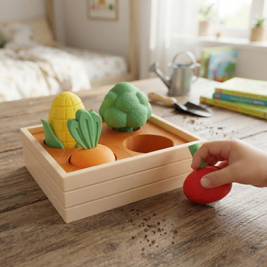 Interactive Vegetable Garden | Sensory Pretend Play Set