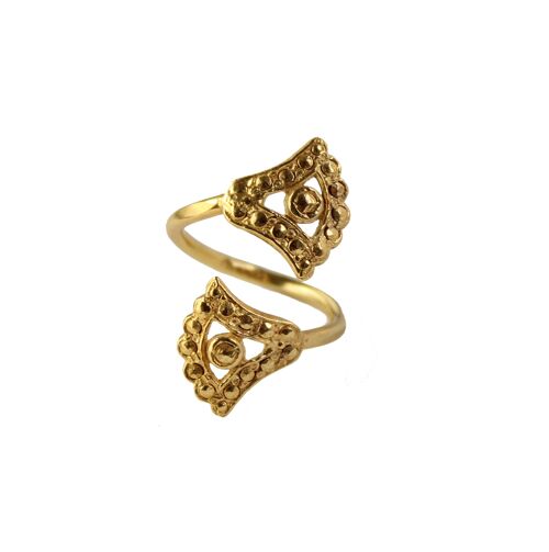 Golden Sunshine Lotus Ring