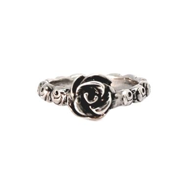 Silver Ring of Roses