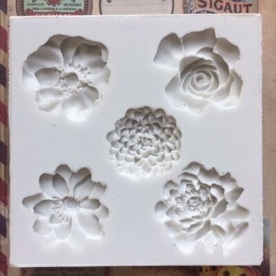 Sillicreations Stampo in silicone (alimentare) SET FIORI