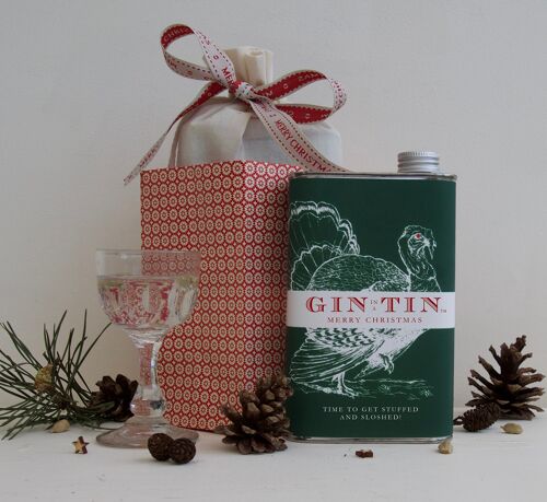 Christmas Gin, In Festive Tins (Case of 6)