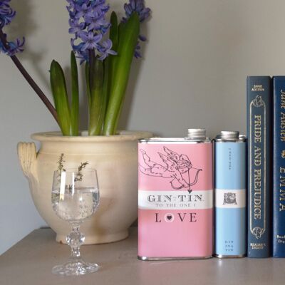 The Cupid, Love Tin Collection - Full Of Delicious Gin - Lata rosa (caja de 6)