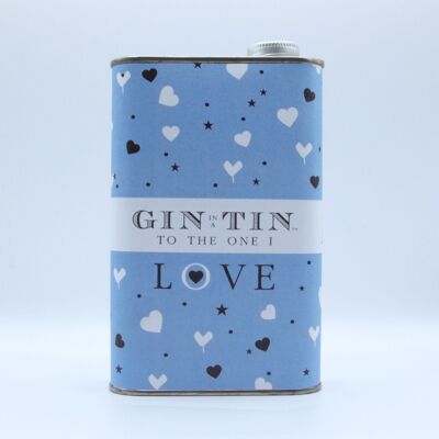 The Love Heart Tin Collection – Full Of Delicious Gin Blue (Case of 6)