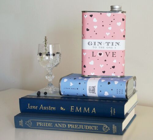 The Love Heart Tin Collection – Full Of Delicious Gin - Pink Tin (Case of 6)