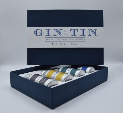 The Love Gin Tin, Gift Box Set – Blue Box (Case of 12)
