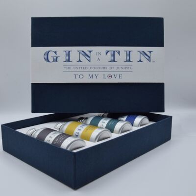 The Love Gin Tin, Caja de regalo - Caja azul (Caja de 12)