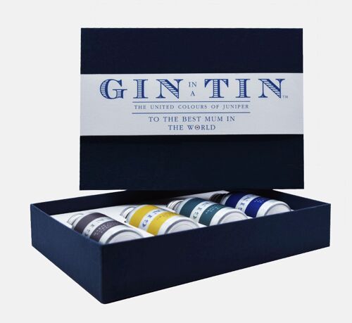 Gift Set Of Four Gins For Mums – Blue Box (Case of 12)