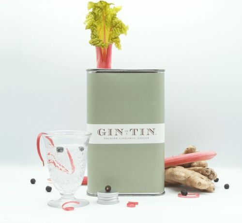 London Dry Rhubarb, Cinnamon & Ginger – 50cl Tin - Case of 6