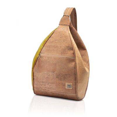 Pear shape backpack in cork