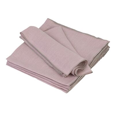 Linen napkin VILNIA, color: powder