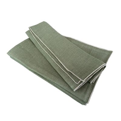 Linen napkin VILNIA, color: green