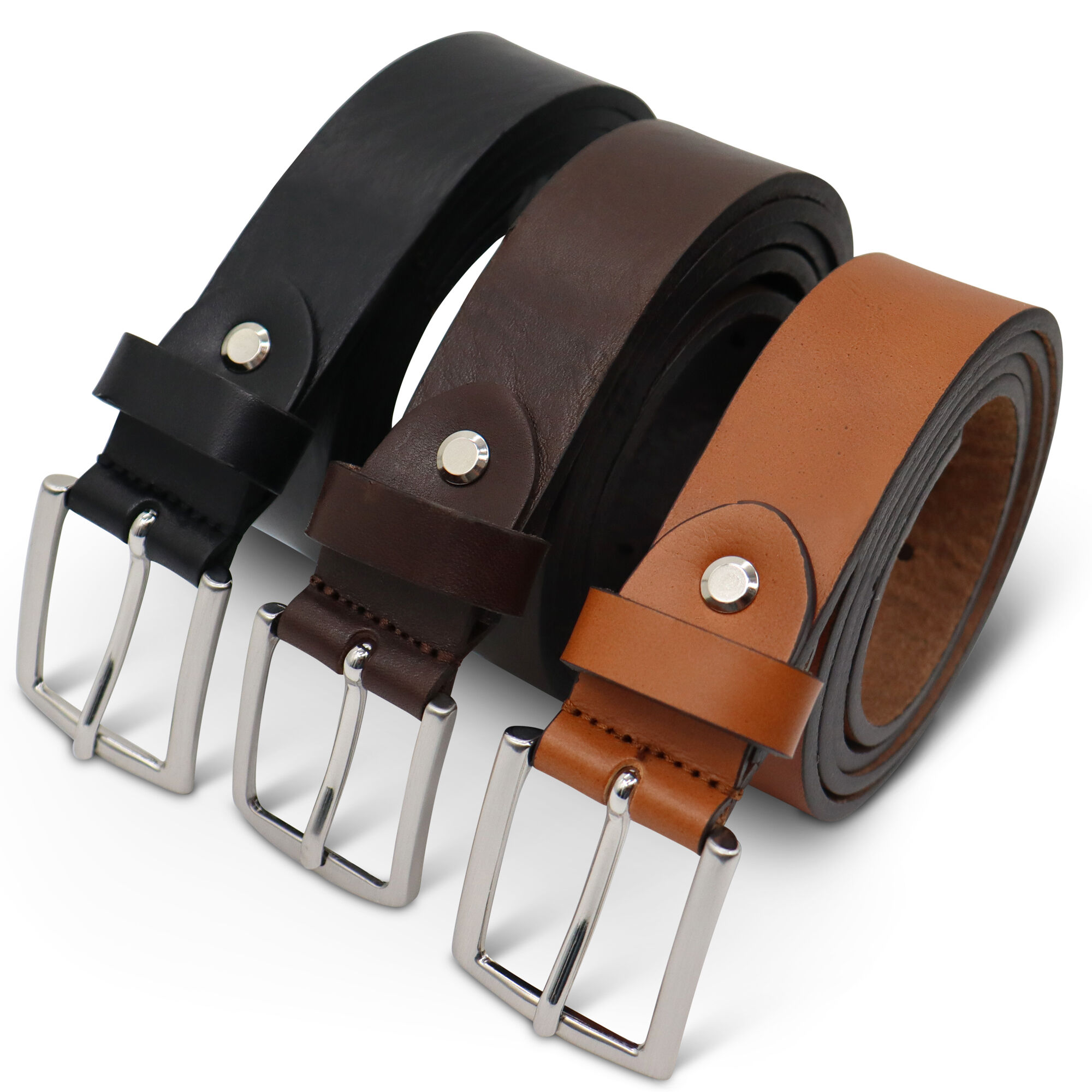 12 stuks Italiaanse 3 CM. leren Riem - art. 017/30