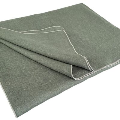 Linen tablecloth VILNIA, color: green