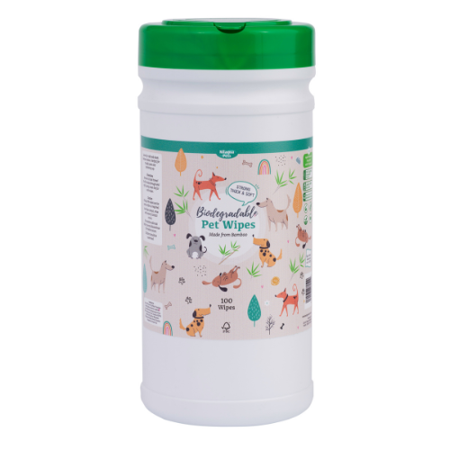 Bamboo Biodegradable Pet Wipes 100pk