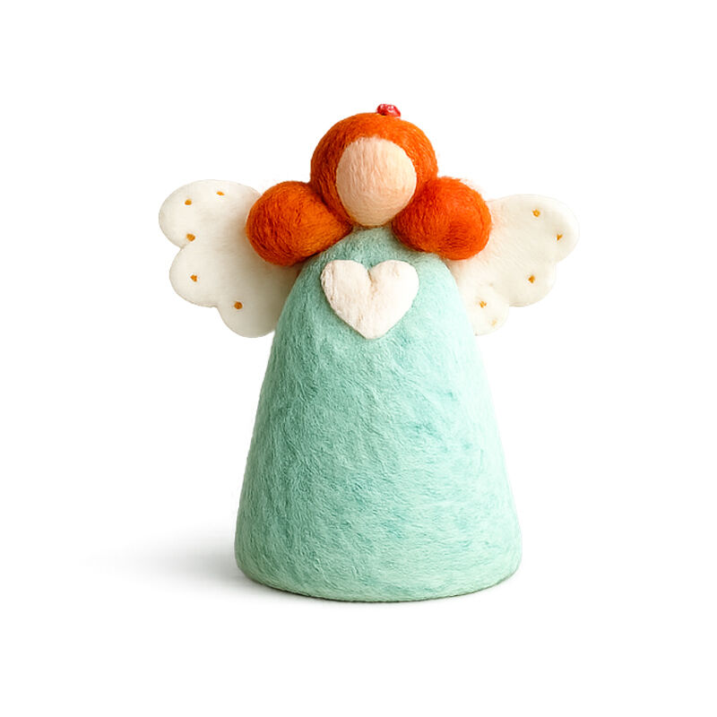 Engel blauw met hartje