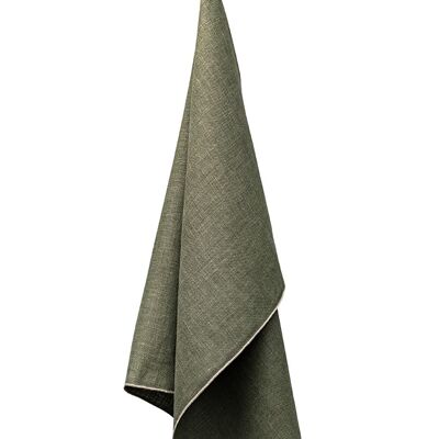 Linen tea towel VILNIA, color: green