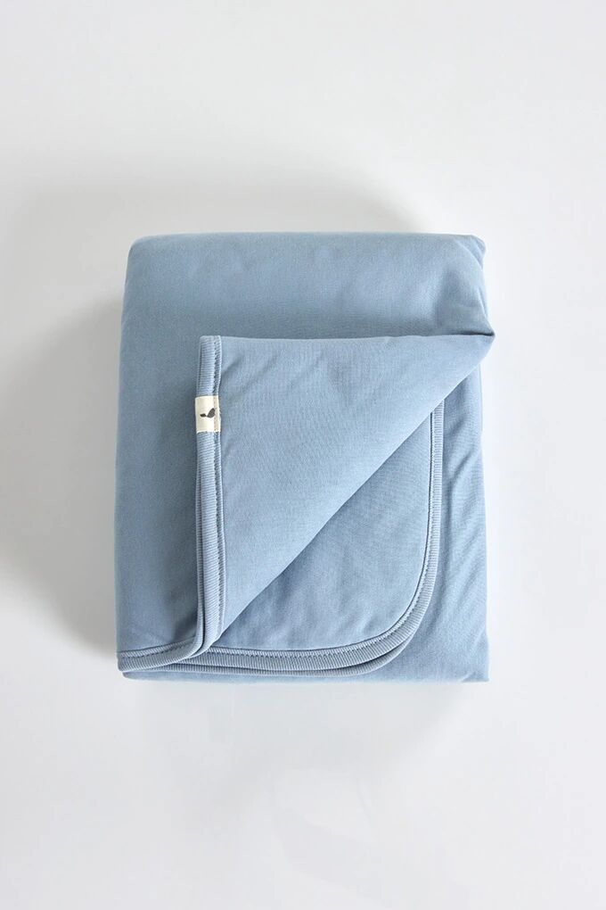 Baby Organic Cotton Blanket in Blue