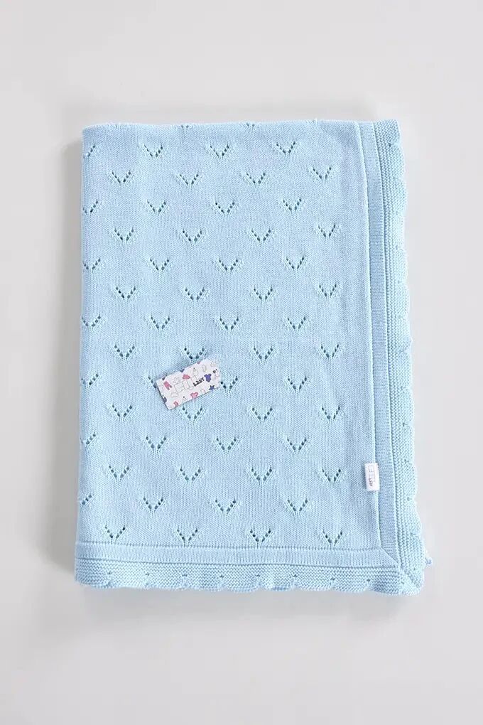 Baby Openwork Knit Blanket, Certified