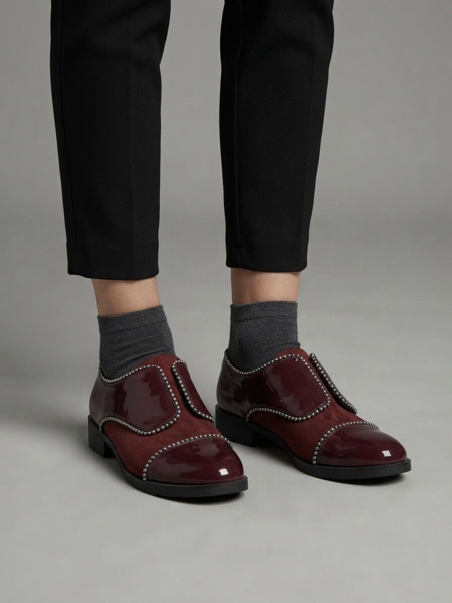 DERBIES WITH STUDDED DETAILS