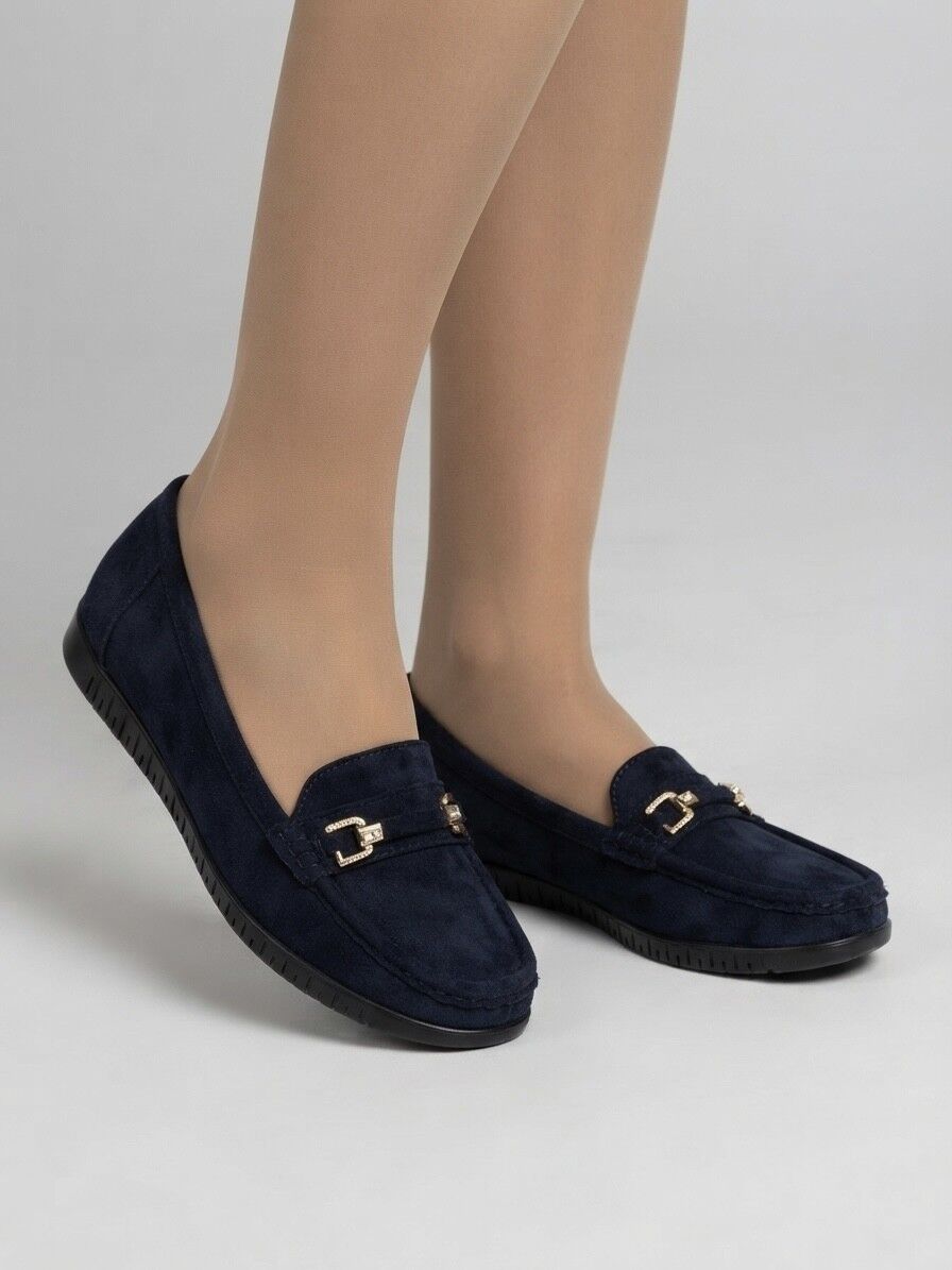 MOCASSINS SUÉDINE SEMELLE CONFORT FLEXIBLE ET BIJOUX