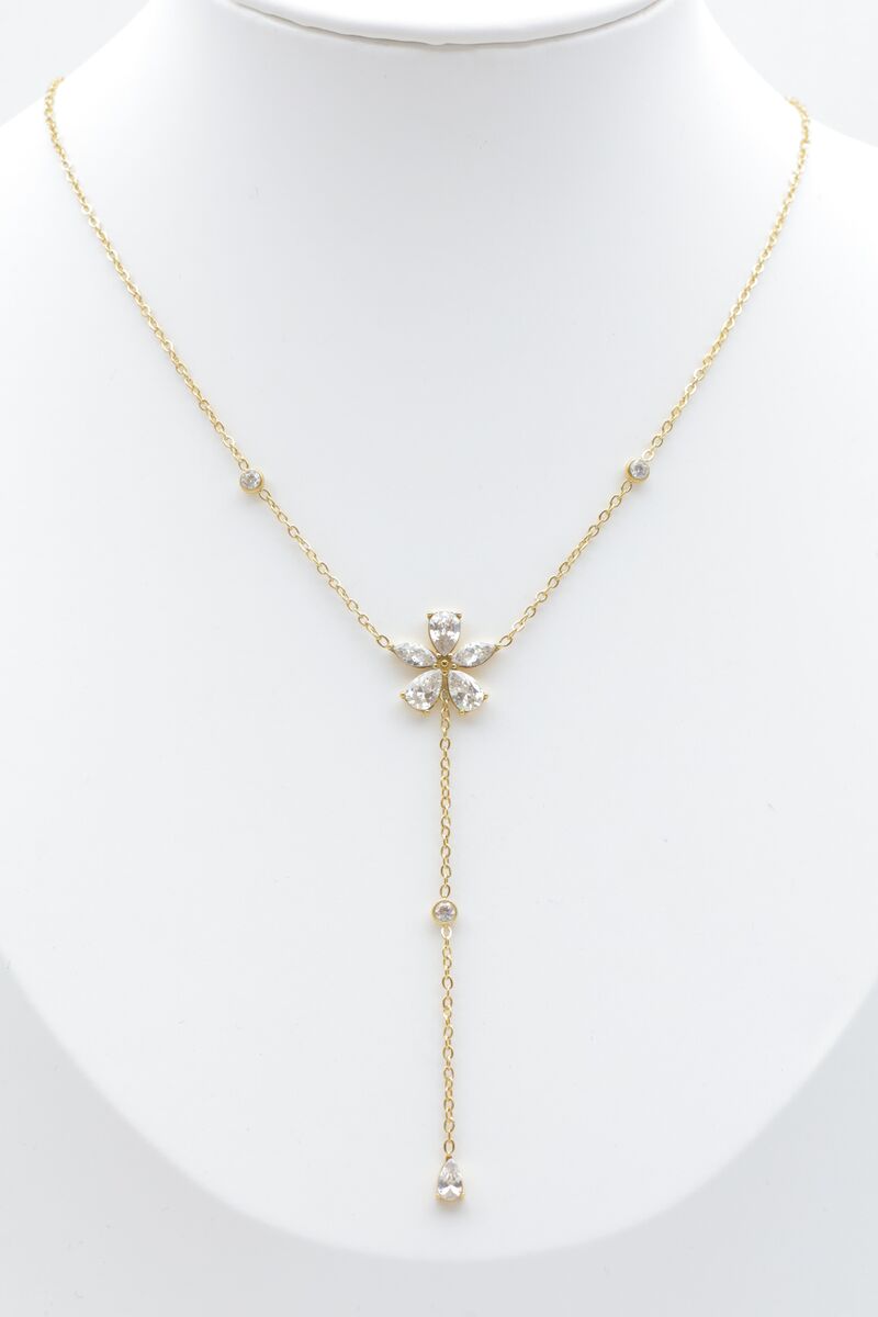 Stainless steel Y-necklace