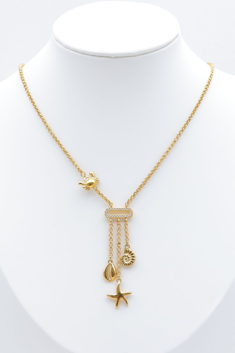 Stainless steel Y-necklace