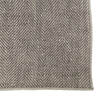Chemin de table en lin AUDRA, couleur: gris 4