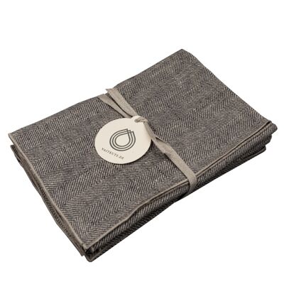 Mantel individual de lino AUDRA, color: gris