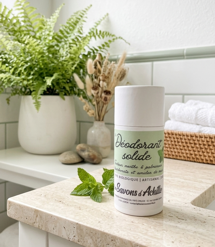 Festes Deodorant mit Minz- und Palmarosa-Duft