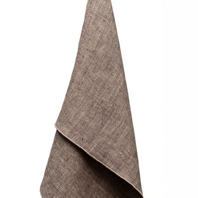Asciugamano in lino AUDRA, colore: grigio