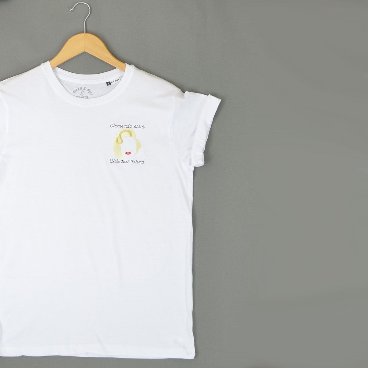 I diamanti sono i migliori amici delle ragazze Maglietta organica per adulti