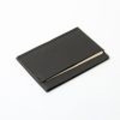 "Simple" leather card holder Black
