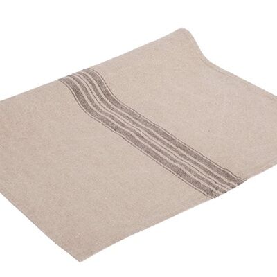 Linen table runner JARA, color: black