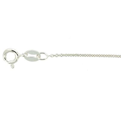 18" Thin Sterling Silver Trace Chain (N301)