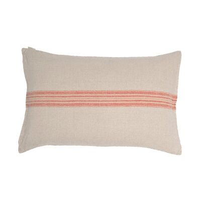 Fodera per cuscino in lino JARA, colore: rosso 40 x 60 cm