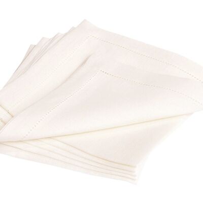 Linen napkin ALANTA, color: white