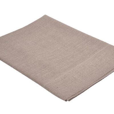 Linen tablecloth ALANTA, color: natural 160 x 160 cm