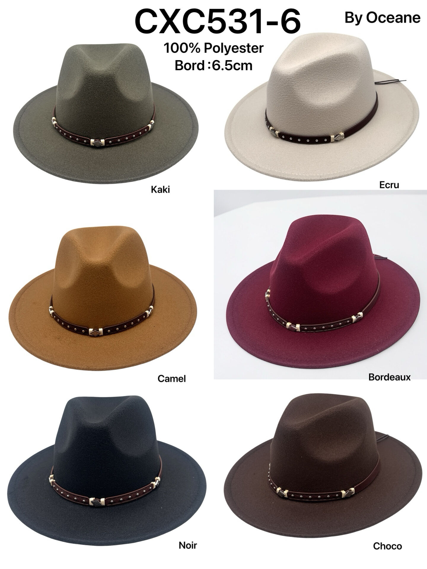 Chapeaux Traveller en Feutre Elegant