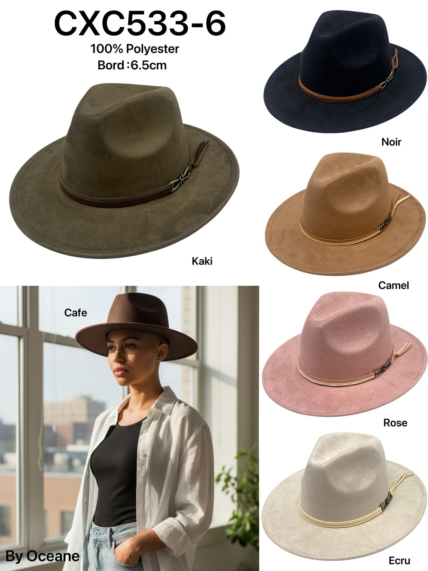 Elegant Faux Suede Hats