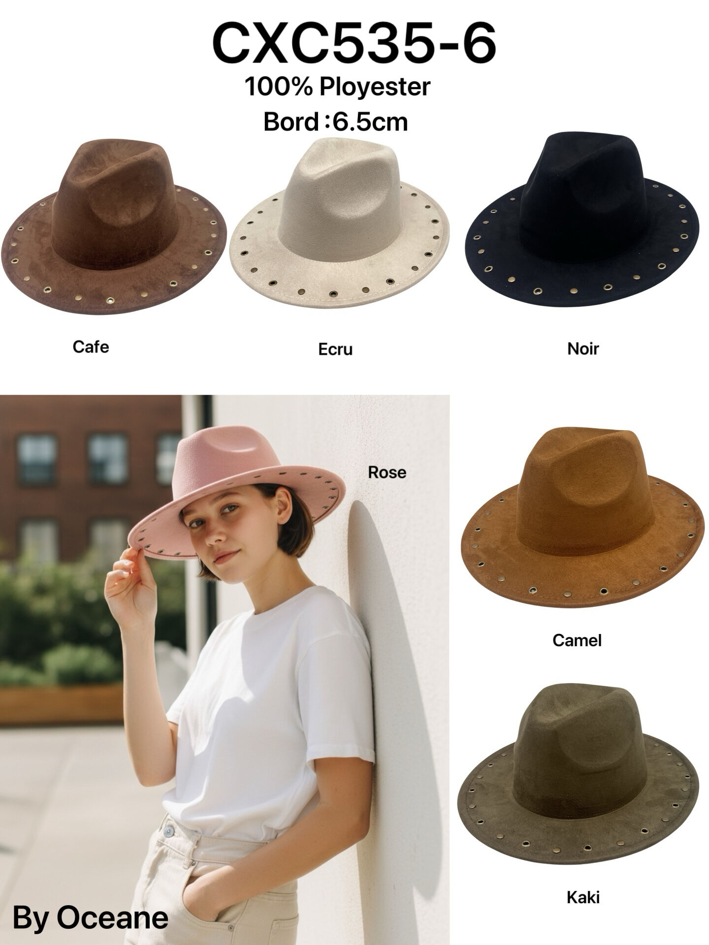 Chapeaux Moderne en Feutre Elegant