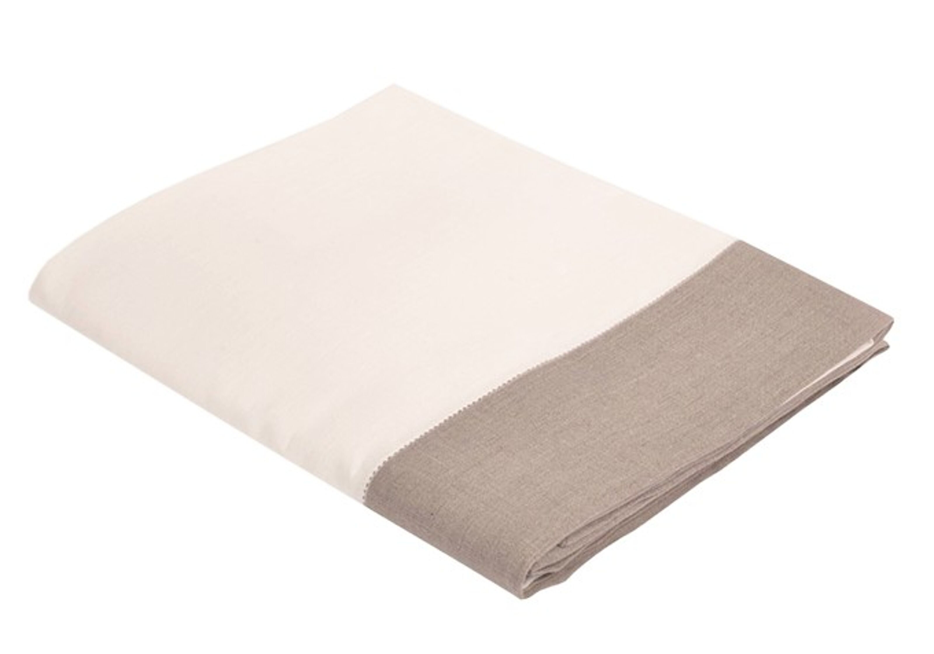 Buy wholesale Linen tablecloth ALANTA, color: white / natural 130 x 170 cm