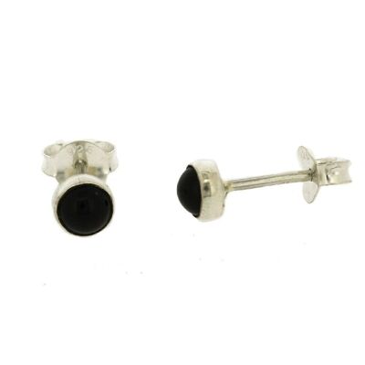 Onyx 4mm Round Studs and Presentation Box (NSS16-ON+BOX)