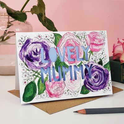 Lovely Mummy' Paper Cut Mother's Day Card