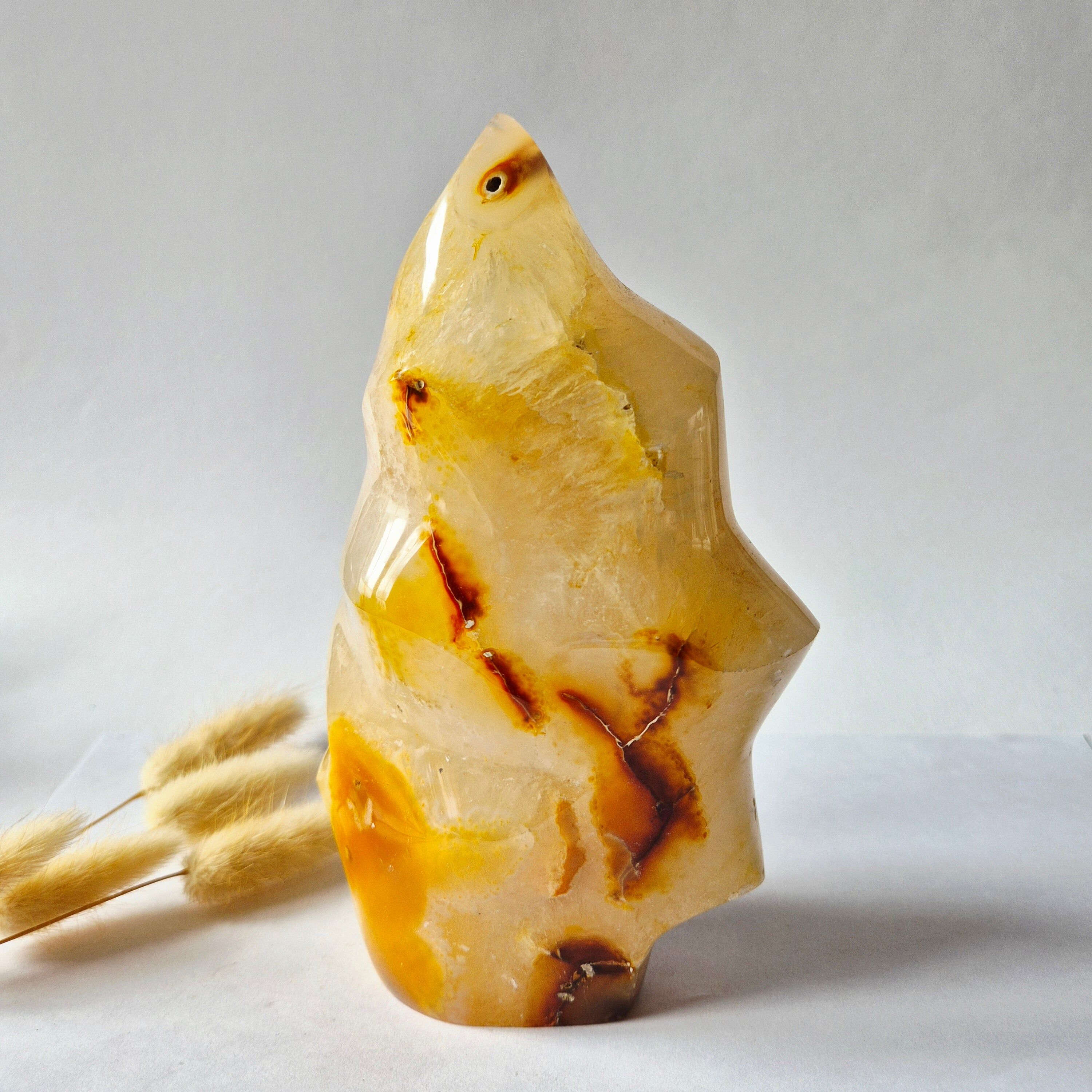 XL Carnelian (Carneool) Flame 1302g | Gepolijst Uniek Exemplaar