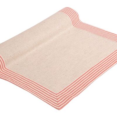 Half-linen table runner MILDA, color: red