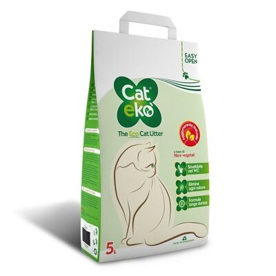 Litière naturelle 6L pour chat agglomérante et biodégradable - cat litter