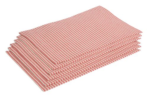 Halbleinen-Tischset MILDA, Farbe: Rot