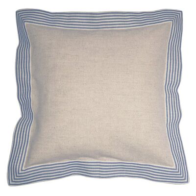 Housse de coussin demi-lin MILDA, couleur: bleu