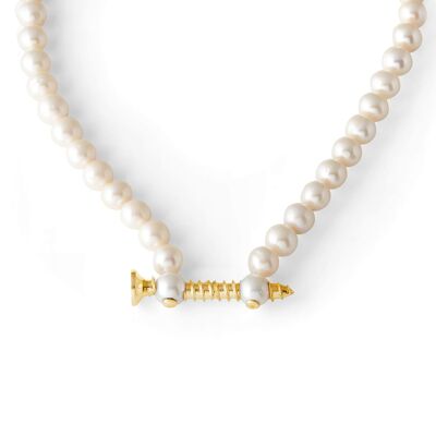 Gold La Peregrina Pearl Necklace